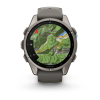Garmin fenix 9 Pro - 43mm Titanas su akmenėlių pilkos spalvos silikoniniu dirželiu thumbnail 7
