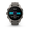 Garmin fenix 9 Pro - 43mm Titanas su akmenėlių pilkos spalvos silikoniniu dirželiu thumbnail 9