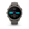 Garmin fenix 9 Pro - 47mm Titāna ar oļu pelēkas krāsas silikona siksniņu thumbnail 9