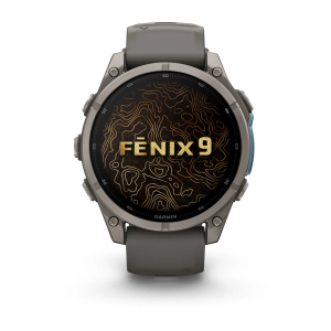 Garmin fenix 9 Pro - 47mm Titāna ar oļu pelēkas krāsas silikona siksniņu