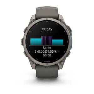 Garmin fenix 9 Pro - 47mm Titāna ar oļu pelēkas krāsas silikona siksniņu