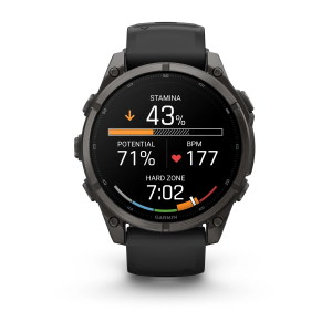 Garmin fenix 9 Pro - 47mm Ogļu pelēks DLC titāna pārklājums ar melnu silikona siksniņu
