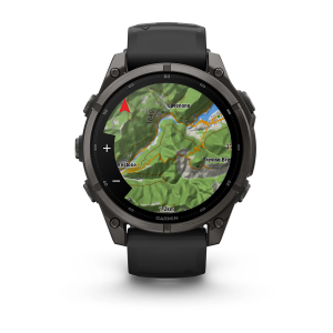 Garmin fenix 9 Pro - 47mm Ogļu pelēks DLC titāna pārklājums ar melnu silikona siksniņu