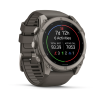 Garmin fenix 9 Pro - 51mm Titanas su akmenėlių pilkos spalvos silikoniniu dirželiu thumbnail 3