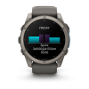 Garmin fenix 9 Pro - 51mm Titanas su akmenėlių pilkos spalvos silikoniniu dirželiu thumbnail 9