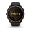 Garmin fenix 9 Pro - 51mm Ogļu pelēks DLC titāna pārklājums ar melnu silikona siksniņu thumbnail 2