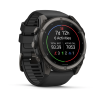 Garmin fenix 9 Pro - 51mm Ogļu pelēks DLC titāna pārklājums ar melnu silikona siksniņu thumbnail 3