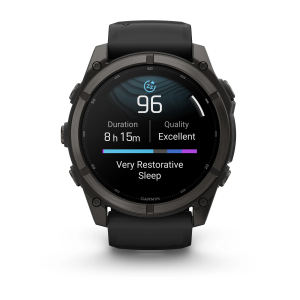 Garmin fenix 9 Pro - 51mm Ogļu pelēks DLC titāna pārklājums ar melnu silikona siksniņu