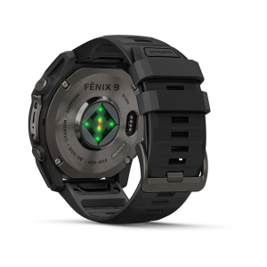 Garmin fenix 9 Pro - 51mm Ogļu pelēks DLC titāna pārklājums ar melnu silikona siksniņu
