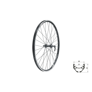 Front wheel KLS Draft 28/29" black