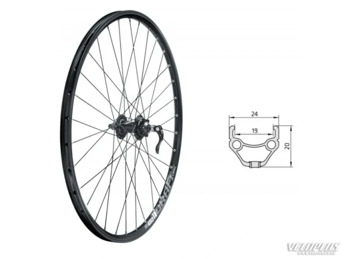 Esijooks KLS Draft DISC 6-polt  28"/29" must