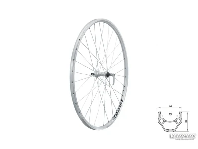 Wheel front KLS DRAFT V-brake F, 28/29", silver