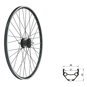 Front wheel KLS DRAFT Dynamo V-brake, 28/29", black