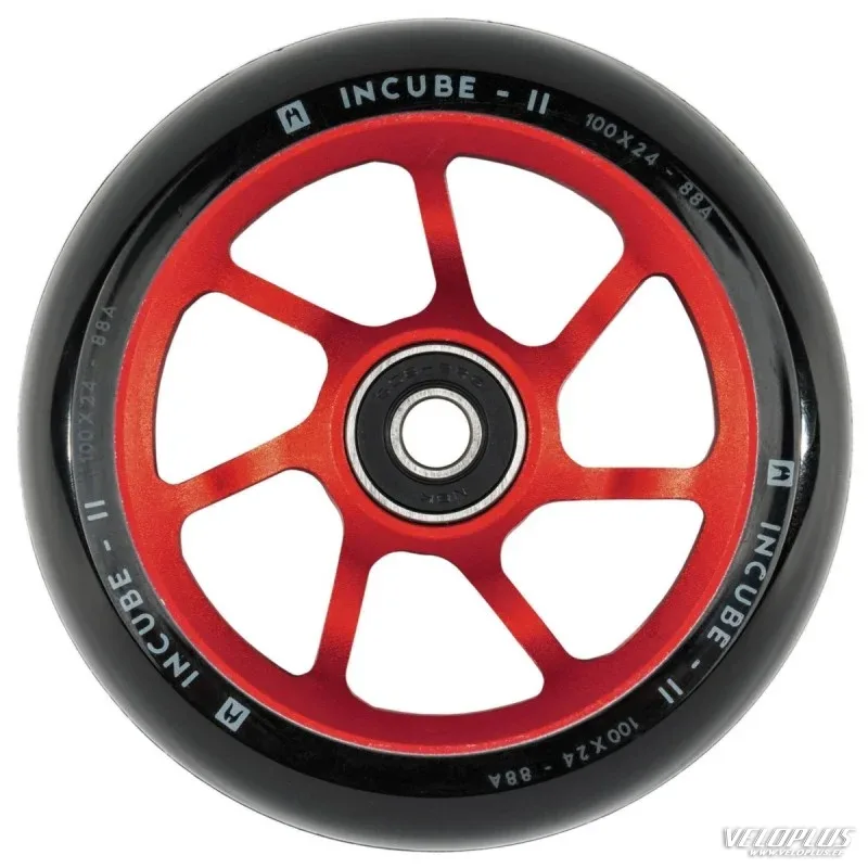 Колесо для самоката ETHIC INCUBE V2 100x24 mm черный/красный