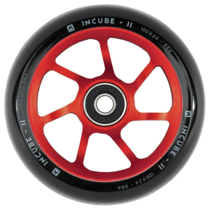 Tõukeratta ratas ETHIC INCUBE V2 100x24 mm must/punane