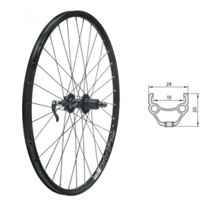 Wheel rear KLS DRAFT DSC R, 28"/29", black