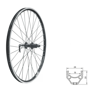 Rear wheel KLS DRAFT R, 28"/29", black