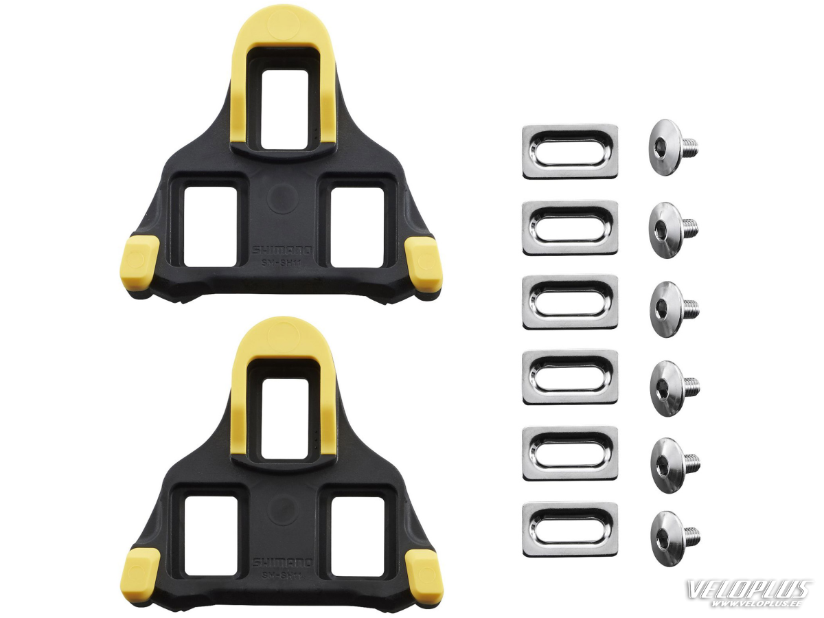 Cleat set Shimano SM-SH11 black-yellow, 6 degree