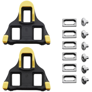 Cleat set Shimano SM-SH11 black-yellow, 6 degree