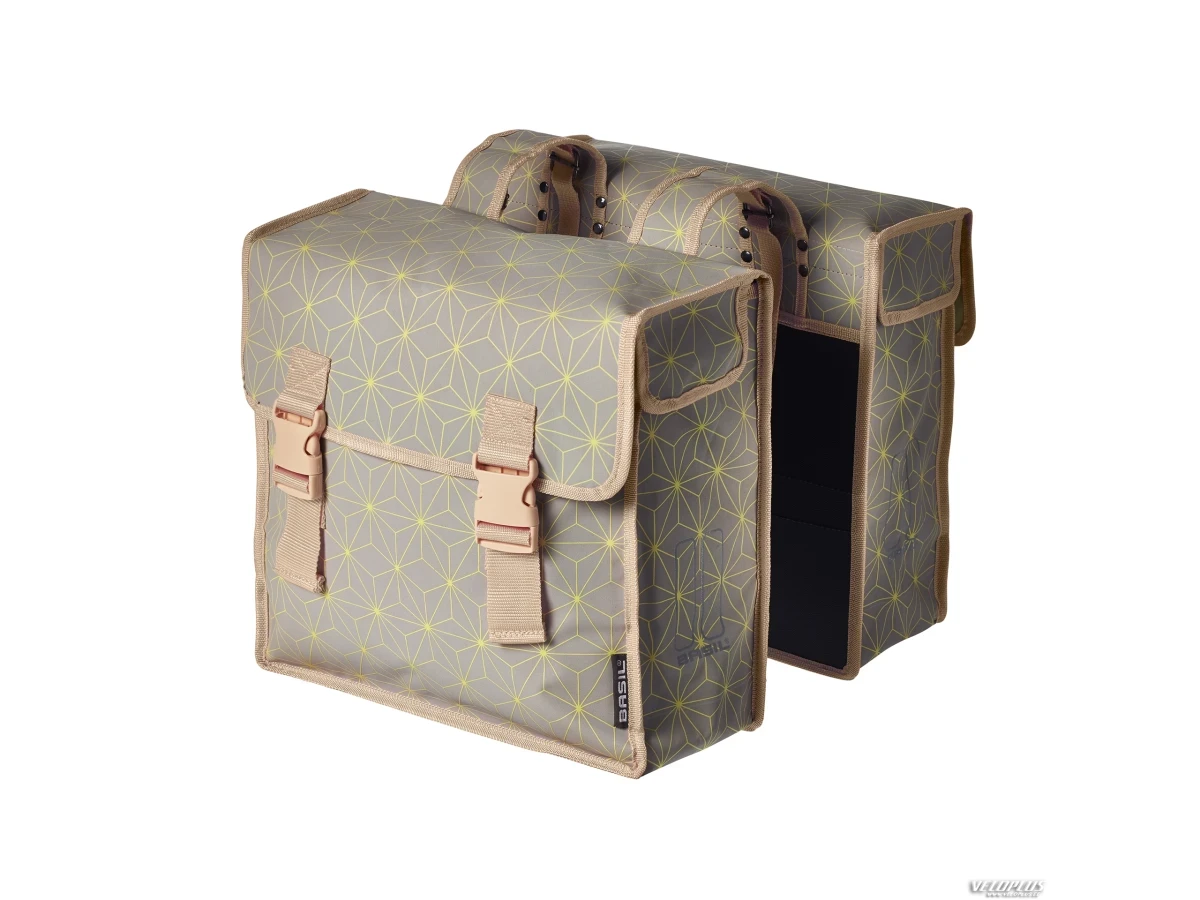Rack bag BASIL STAR DOUBLE BAG grey