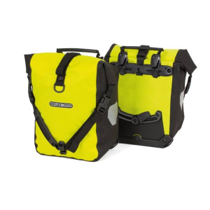 Bike bag Ortlieb Front-Roller High Visibility fluo yellow-black reflective F6151 (pair)