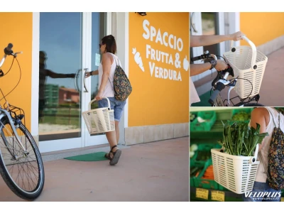 Front basket Bellelli Plaza plastic silver