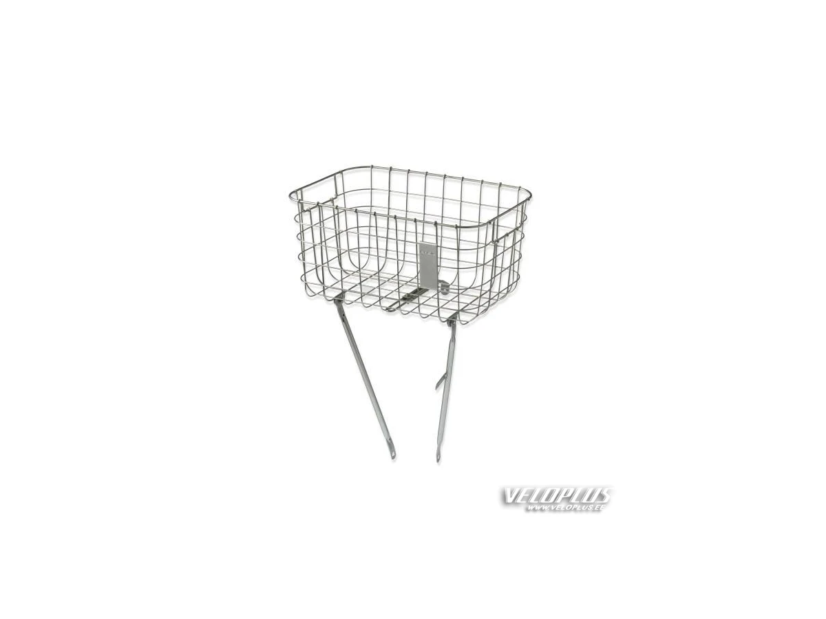 Bike basket BASIL ROBIN front steel silver 27L