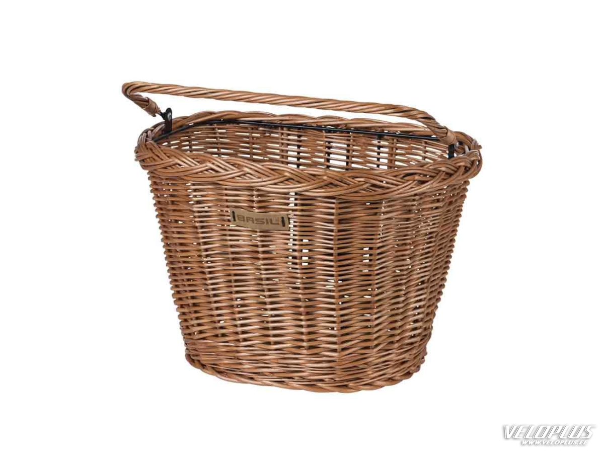 Front basket BASIL BREMEN WICKER KF w/o holder