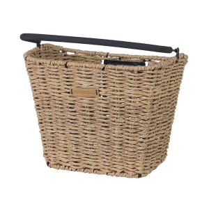 Bike basket BASIL BOSTON RATTAN LOOK BE/KF seagrass w/o holder