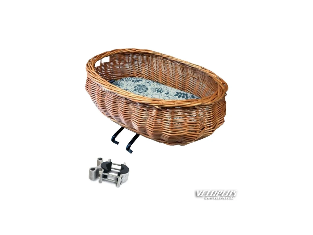 Pet front basket BASIL PLUTO onto seat or headtube