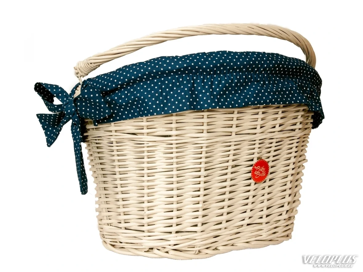 Basket liner BIKE BELLE POLKA NAVY