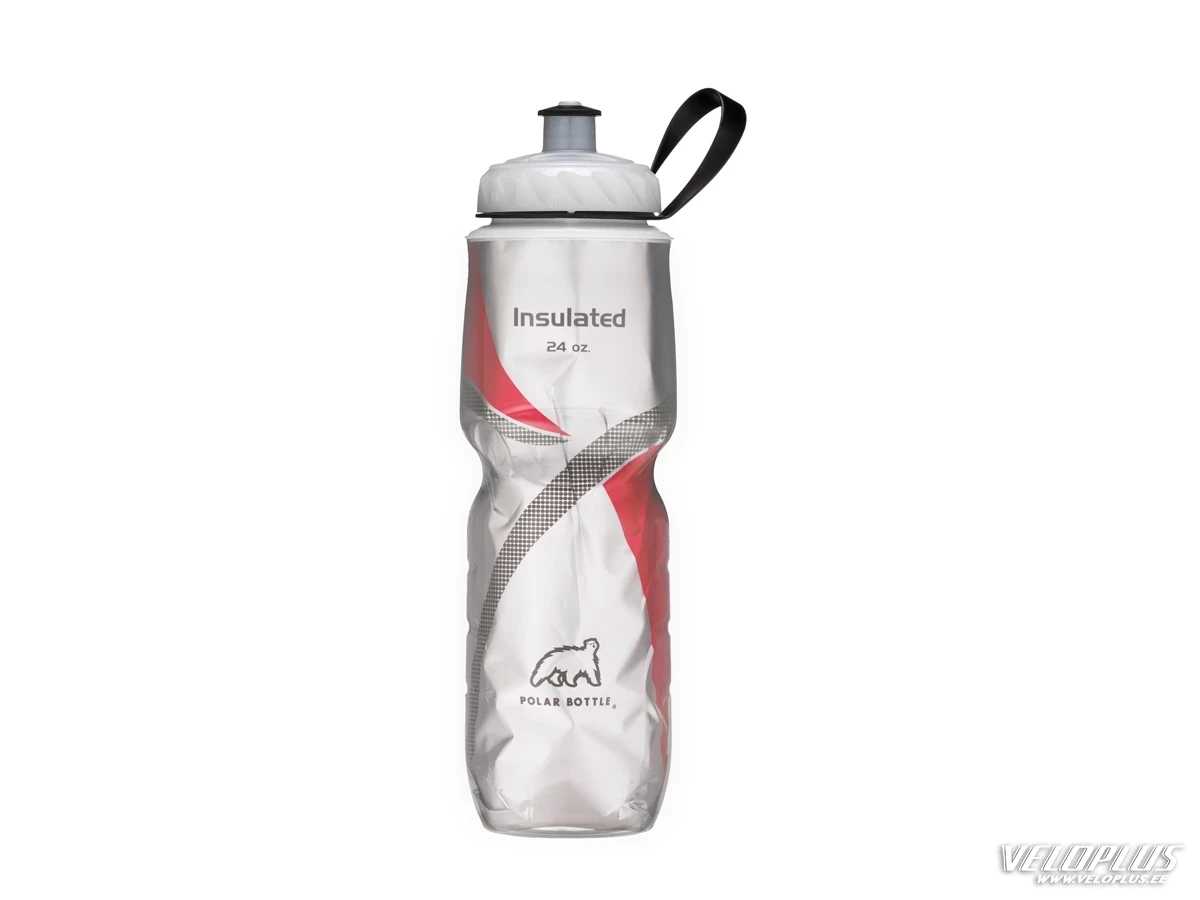 Pudel Polar jahutav 24oz 750ml red pattern