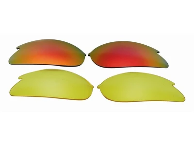 Glasses Merida black frame, grey, yellow and laser red lenses