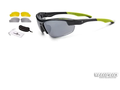 Glasses Merida black/green with three lenses