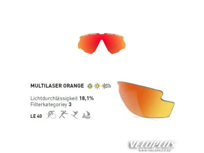 Prillid Rudy Project TRALYX MULTILASER ORANGE punane/valge