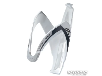 Elite Bottle Cage Custom Race White Glossy Black GR
