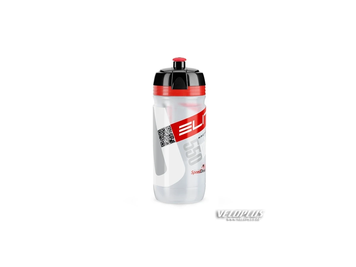Elite Bottle Corsa Clear Red Logo 550ml