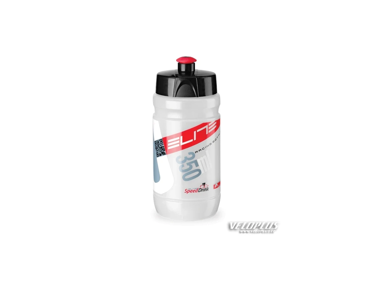 Elite Bottle Corsetta Clear logo Red 350ml